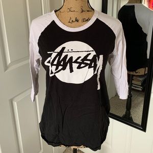 3/4 sleeve Stussy shirt
